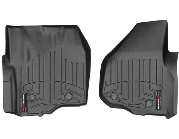 Коврики WeatherTech Black для Ford Super Duty (mkIII)(extended & double cab)(no 4x4 shifter)(raised dead pedal)(2 pcs.)(1 row) 2012-2016 automatic, цена: 6 692 грн.