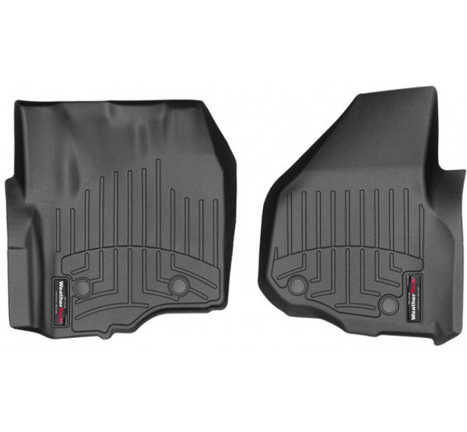 Коврики Weathertech Black для Ford Super Duty (extended & double cab)(mkIII)(no 4x4 shifter)(raised dead pedal)(2 pcs.)(1 row) 2012-2016 automatic, ціна: 6 144 грн.