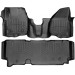 Коврики WeatherTech Black для Ford Super Duty (mkIII)(extended cab)(no 4x4 shifter)(1 row - 1pc.)(raised dead pedal) 2012-2016 automatic, цена: 14 117 грн.