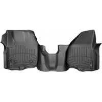 Коврики Weathertech Black для Ford Super Duty (extended & double cab)(mkIII)(no 4x4 shifter)(raised dead pedal)(1 pc.)(1 row) 2012-2016 automatic