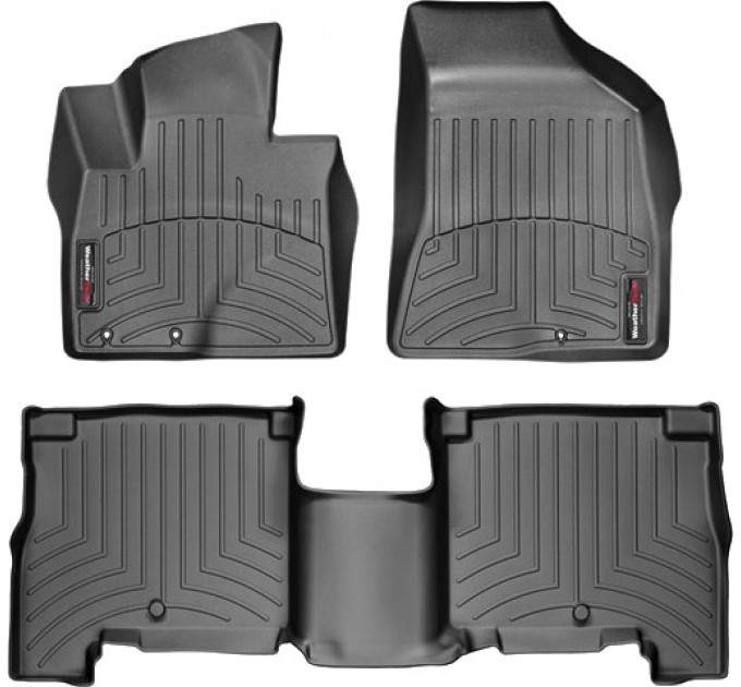 Коврики WeatherTech Black для Hyundai Santa Fe (mkII)(3 fixings) 2010-2012 (EU), цена: 10 641 грн.