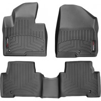 Коврики Weathertech Black для Hyundai Santa Fe (mkIII)(1-2 row) 2013-2018