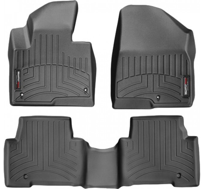 Коврики WeatherTech Black для Hyundai Santa Fe (mkIII)(1-2 row) 2012-2018 (USA), цена: 10 641 грн.