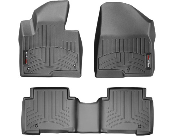 Коврики Weathertech Black для Hyundai Grand Santa Fe (mkIII)(1-2 row) 2013-2018, ціна: 11 488 грн.