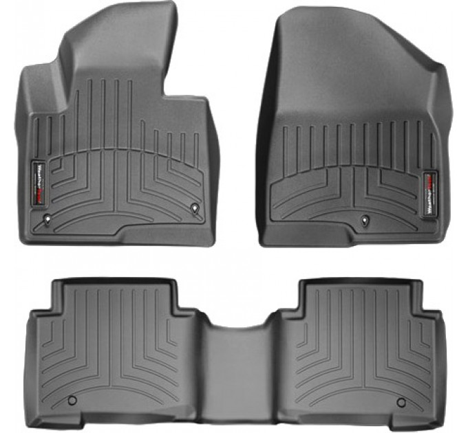 Коврики WeatherTech Black для Hyundai Grand Santa Fe (mkIII)(1-2 row) 2013-2018, цена: 10 641 грн.