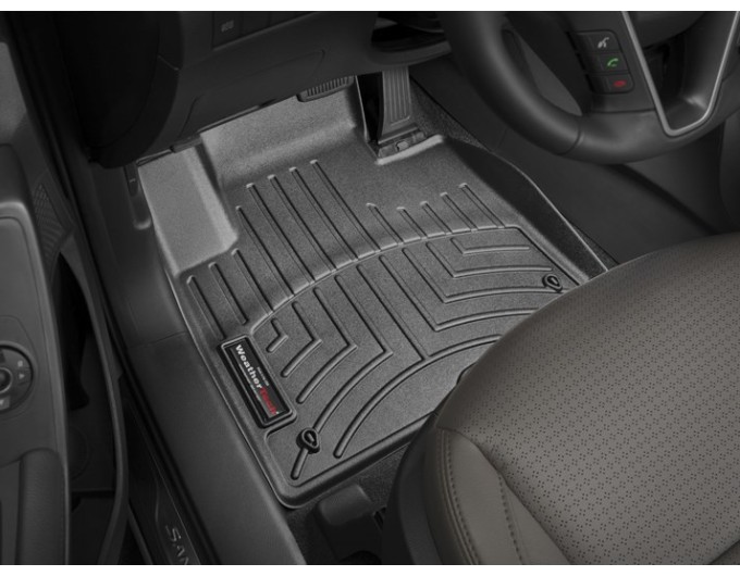 Коврики Weathertech Black для Hyundai Santa Fe (mkIII)(1-2 row) 2013-2018, ціна: 11 488 грн.