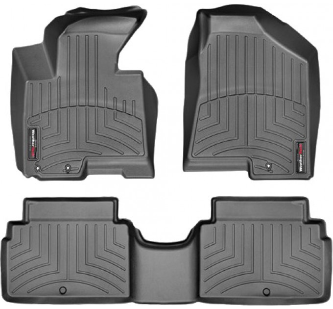 Коврики Weathertech Black для Kia Sportage (EU)(mkIII); Hyundai ix35 (EU)(mkII)(3 fixing hooks) 2010-2015, ціна: 10 641 грн.