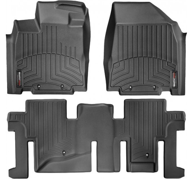 Коврики WeatherTech Black для Nissan Pathfinder (mkIV); Infiniti QX60 / JX (mkI)(1-2 row) 2010→, цена: 10 849 грн.