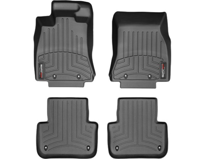 Коврики Weathertech Black для Jaguar XF (X250)(RWD)(8 fixing hooks) 2013-2015, ціна: 11 488 грн.
