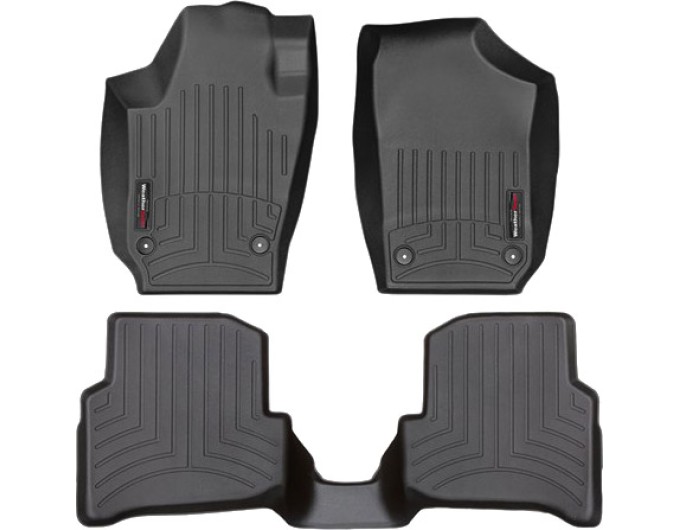 Коврики WeatherTech Black для Skoda Fabia (mkIII)(no passanger umbrella stand) 2015-2016, цена: 11 709 грн.