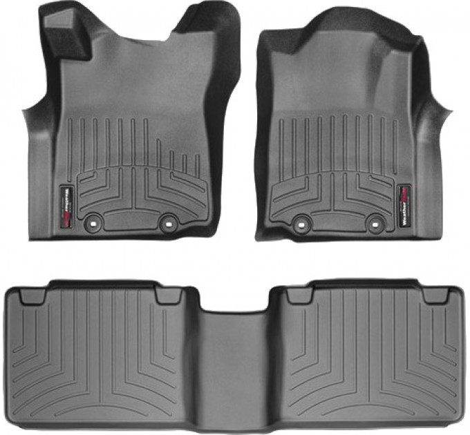 Коврики Weathertech Black для Toyota Tacoma (extended cab)(mkII)(no storage boxes on 2 row) 2012-2015, ціна: 10 641 грн.