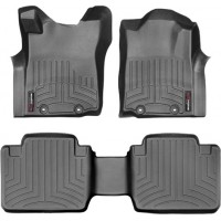 Коврики WeatherTech Black для Toyota Tacoma (mkII)(extended cab)(with storage boxes on 2 row) 2012-2015