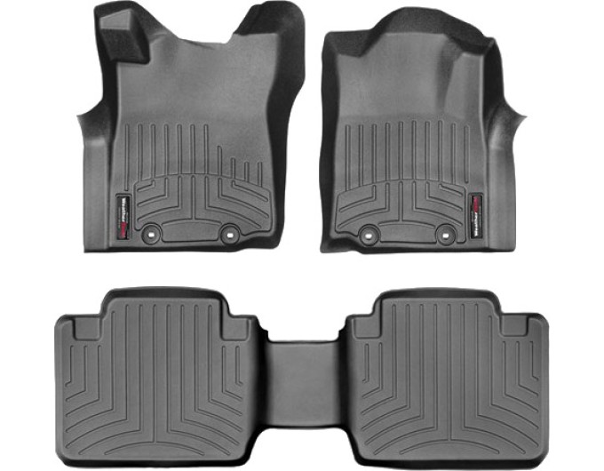 Коврики WeatherTech Black для Toyota Tacoma (mkII)(extended cab)(with storage boxes on 2 row) 2012-2015, цена: 11 488 грн.
