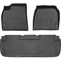 Коврики WeatherTech Black для Tesla Model S (mkI)(2 fixings) 2012-2014