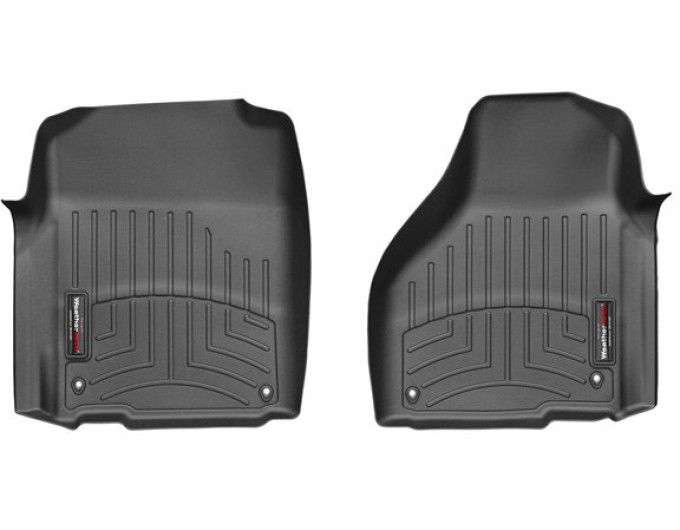 Коврики WeatherTech Black для Dodge Ram (mkIV)(regular cab)(4 fixing hooks)(with Full Lenght Console) 2012-2018, цена: 6 692 грн.