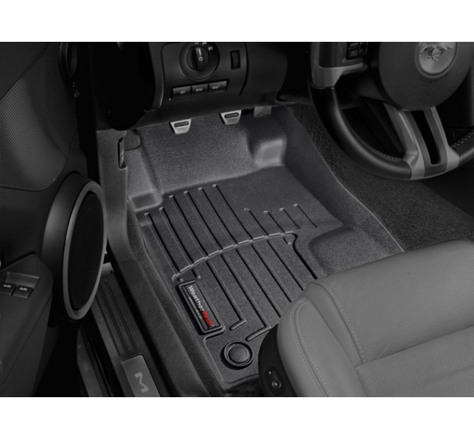 Коврики WeatherTech Black для Ford Mustang (mkV)(4 fixing posts)(1 row) 2012-2014, цена: 6 144 грн.