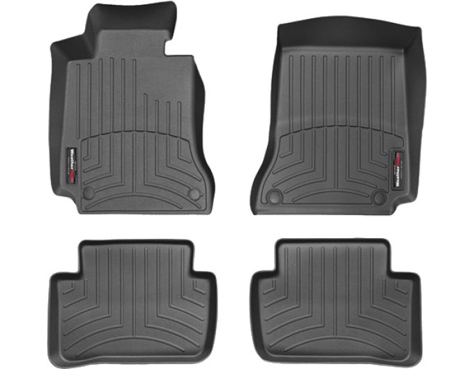 Коврики WeatherTech Black для Mercedes-Benz C-Class (W204/S204)(4 fixing posts) 2012-2014, цена: 11 488 грн.