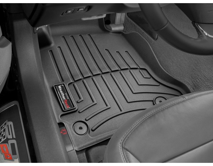 Коврики WeatherTech Black для Chevrolet Corvette (mkVI)(twist fixings) 2005-2013, цена: 6 692 грн.
