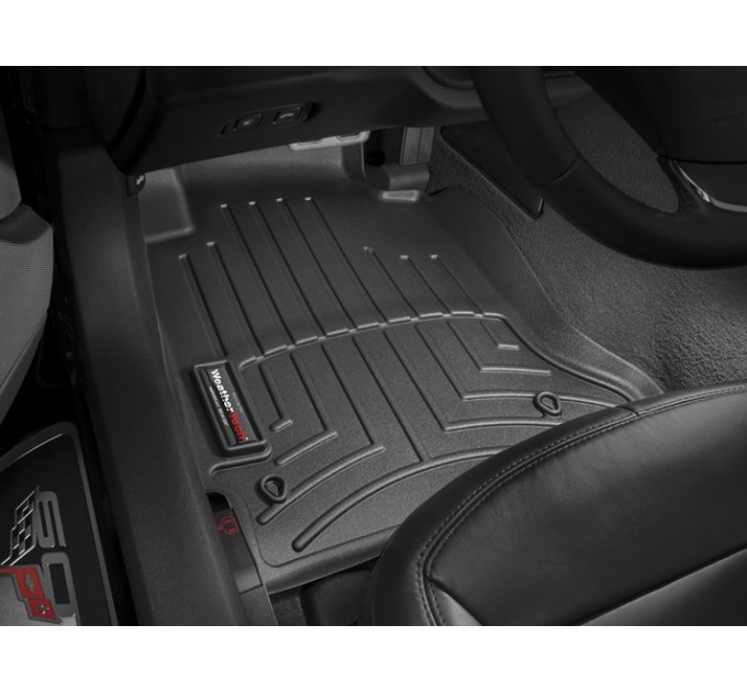 Коврики WeatherTech Black для Chevrolet Corvette (mkVI)(3 fixing hooks) 2005-2012, цена: 6 144 грн.