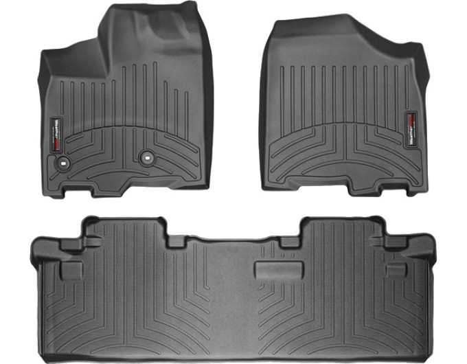 Коврики WeatherTech Black для Toyota Sienna (mkIII)(1-2 row)(8 seats) 2013-2020, цена: 11 488 грн.
