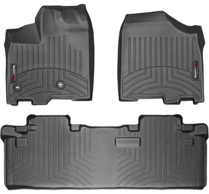 Коврики WeatherTech Black для Toyota Sienna (mkIII)(1-2 row)(8 seats) 2013-2020, цена: 10 641 грн.