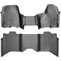 Коврики Weathertech Black для Dodge Ram (crew cab)(mkIV)(4 fixing hooks)(no 4x4 shifter)(with Armrest Console) 2012-2018, ціна: 15 686 грн.