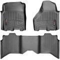 Коврики WeatherTech Black для Dodge Ram (mkIV)(crew cab)(4 fixing hooks)(with Full Lenght Console) 2012-2018, цена: 13 915 грн.