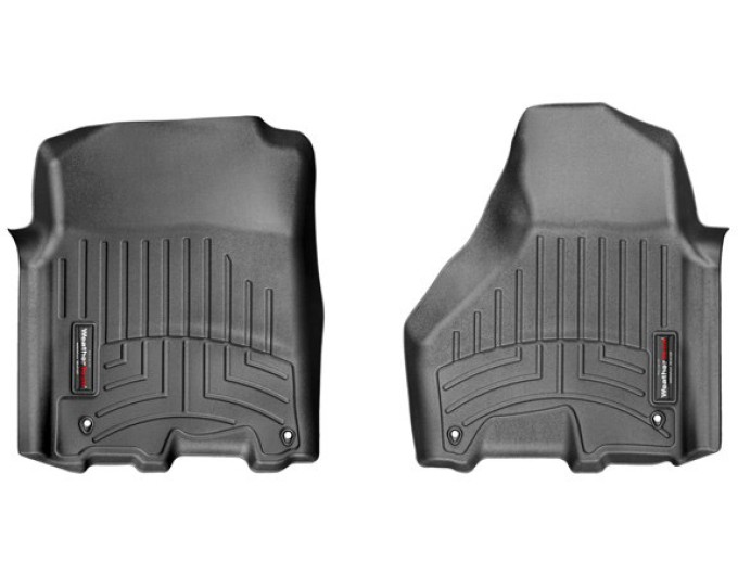 Коврики WeatherTech Black для Dodge Ram (mkIV)(crew cab & mage cab)(4 fixing hooks)(with Full Lenght Console)(1 row) 2012-2018, цена: 6 692 грн.
