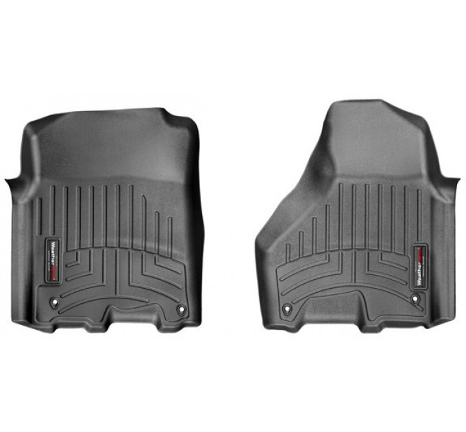 Коврики WeatherTech Black для Dodge Ram (mkIV)(crew cab & mage cab)(4 fixing hooks)(with Full Lenght Console)(1 row) 2012-2018, цена: 6 144 грн.