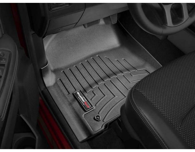 Коврики WeatherTech Black для Dodge Ram (mkIV)(crew cab & mage cab)(4 fixing hooks)(with Full Lenght Console)(1 row) 2012-2018, цена: 6 692 грн.