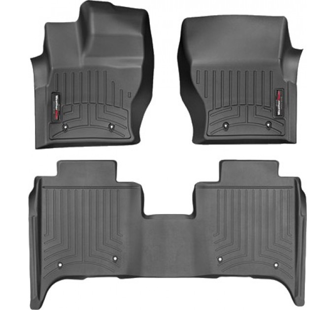 Коврики Weathertech Black для Land Rover Range Rover (long)(mkIV)(no console on 2 row) 2018→, ціна: 10 849 грн.