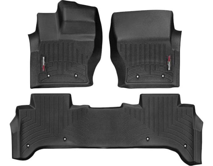 Коврики WeatherTech Black для Land Rover Range Rover (mkIV)(no console on 2 row) 2013-2017, цена: 11 709 грн.