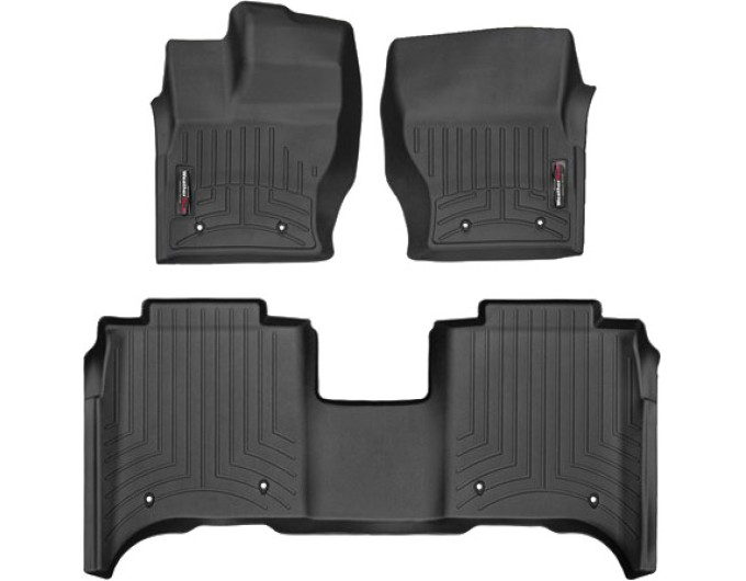 Коврики WeatherTech Black для Land Rover Range Rover (mkIV)(long)(no console on 2 row) 2014-2017, цена: 11 709 грн.