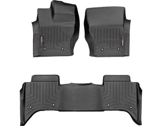 Коврики WeatherTech Black для Land Rover Range Rover (mkIV)(not PHEV)(no console on 2 row) 2018-2021, цена: 11 709 грн.