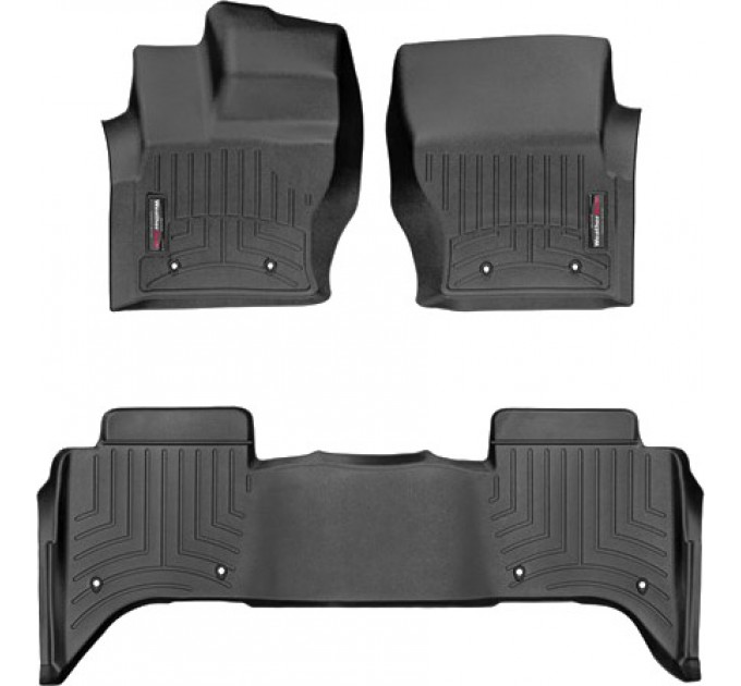 Коврики WeatherTech Black для Land Rover Range Rover (mkIV)(not PHEV)(no console on 2 row) 2018-2021, цена: 10 849 грн.