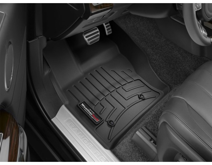 Коврики WeatherTech Black для Land Rover Range Rover (mkIV)(long)(no console on 2 row) 2014-2017, цена: 11 709 грн.