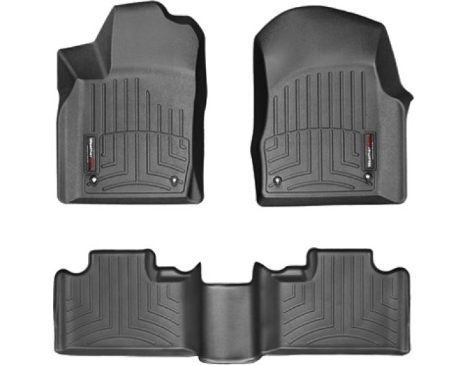 Коврики Weathertech Black для Jeep Grand Cherokee (US)(WK2); Dodge Durango (mkIII)(1-2 row)(2 row bench) 2013-02.2015, ціна: 11 709 грн.