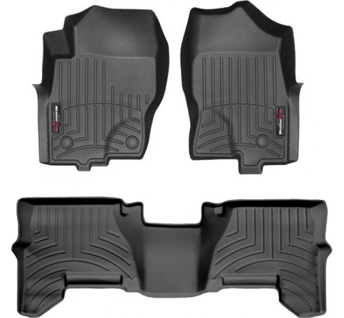 Коврики WeatherTech Black для Nissan Pathfinder (mkIII)(1-2 row)(3 fixing) 2010-2012 (EU), цена: 10 641 грн.