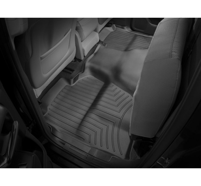 Коврики WeatherTech Black для Chevrolet Silverado (mkIII)(extended cab)(no 4x4 shifter)(with full console) 2014→, цена: 10 186 грн.