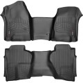 Коврики WeatherTech Black для Chevrolet Silverado (mkIII)(extended cab)(no 4x4 shifter)(with short console) 2014→, цена: 13 480 грн.