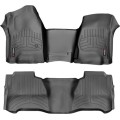 Коврики Weathertech Black для Chevrolet Silverado (double cab)(mkIII)(no 4x4 shifter)(with short console)(not extended 2 row) 2014→, ціна: 13 259 грн.