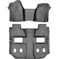 Коврики Weathertech Black для Chevrolet Suburban; GMC Yukon XL (mkXI)(1-2-3 row)(1 row bench / 2 row bucket) 2015→, ціна: 15 686 грн.