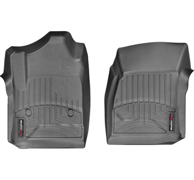 Коврики WeatherTech Black для Chevrolet Silverado (mkIII)(single cab)(no 4x4 shifter)(with full console) 2014→, цена: 6 144 грн.