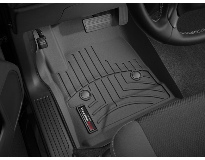 Коврики WeatherTech Black для Chevrolet Silverado (mkIII)(single cab)(no 4x4 shifter)(with full console) 2014→, цена: 6 692 грн.