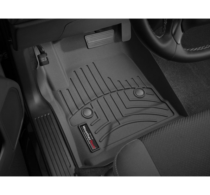 Коврик Weathertech Black для Chevrolet Silverado (single cab)(mkIII)(no 4x4 shifter)(with full console) 2014→, ціна: 6 144 грн.