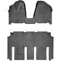 Коврики Weathertech Black для Kia Carnival/Sedona (mkII)(1-2 row)(3 row 60/40 bench) 2006-2012, ціна: 15 243 грн.