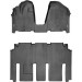 Коврики Weathertech Black для Kia Carnival/Sedona (mkII)(1-2 row)(3 row 60/40 bench) 2006-2012, ціна: 14 117 грн.