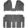 Коврики Weathertech Black для Kia Carnival/Sedona (mkII)(1-2 row)(3 row 60/40 bench) 2006-2012, ціна: 14 117 грн.