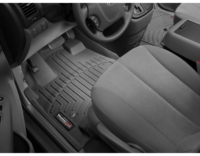 Коврики Weathertech Black для Kia Carnival/Sedona (mkII)(1-2 row)(3 row 60/40 bench) 2006-2012, ціна: 15 243 грн.