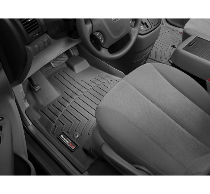 Коврики WeatherTech Black для Kia Carnival/Sedona (mkII)(1-2 row)(3 row 60/40 bench) 2006-2012, цена: 14 117 грн.